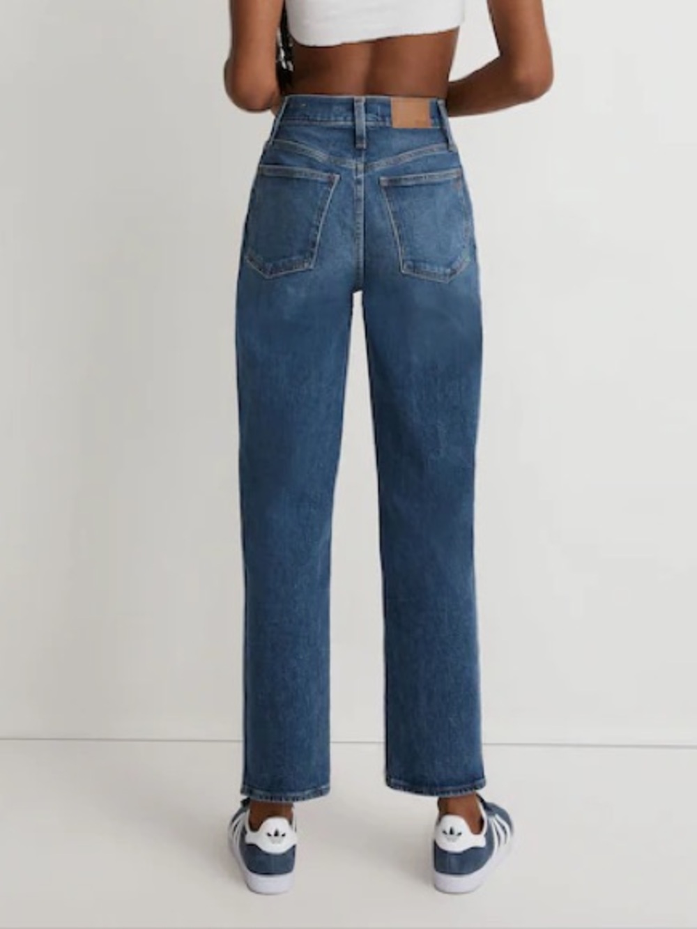 Madewell The Perfect Vintage Straight Denim Blue Jean in Mayfield Wash Size 26